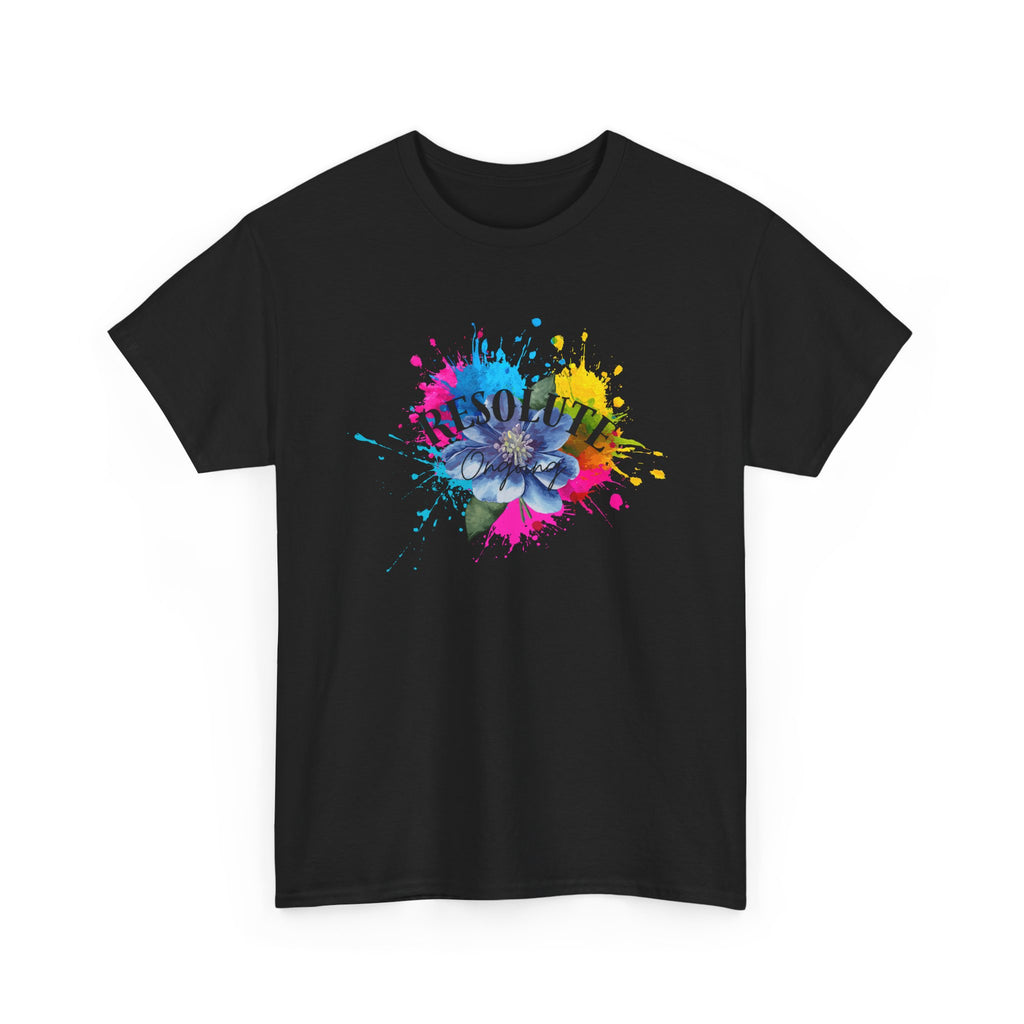 Fun Colourful Heart Unisex Tee - Resolute Ongoing- Bold Aesthetic T-shirt