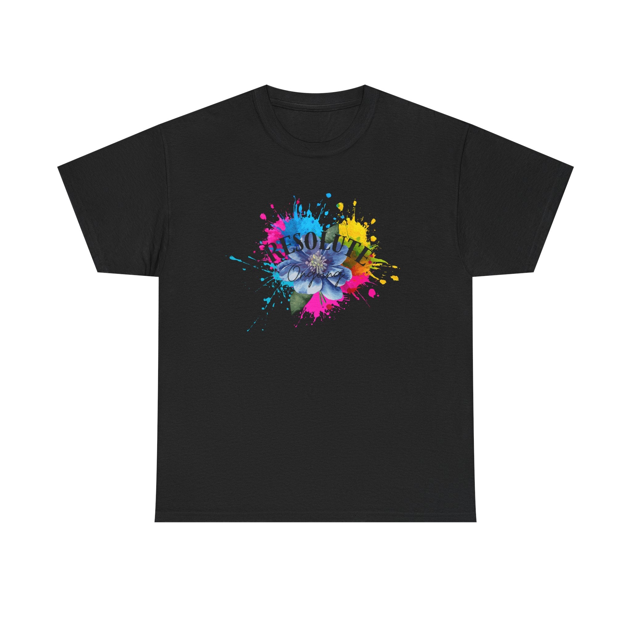 Fun Colourful Heart Unisex Tee - Resolute Ongoing- Bold Aesthetic T-shirt