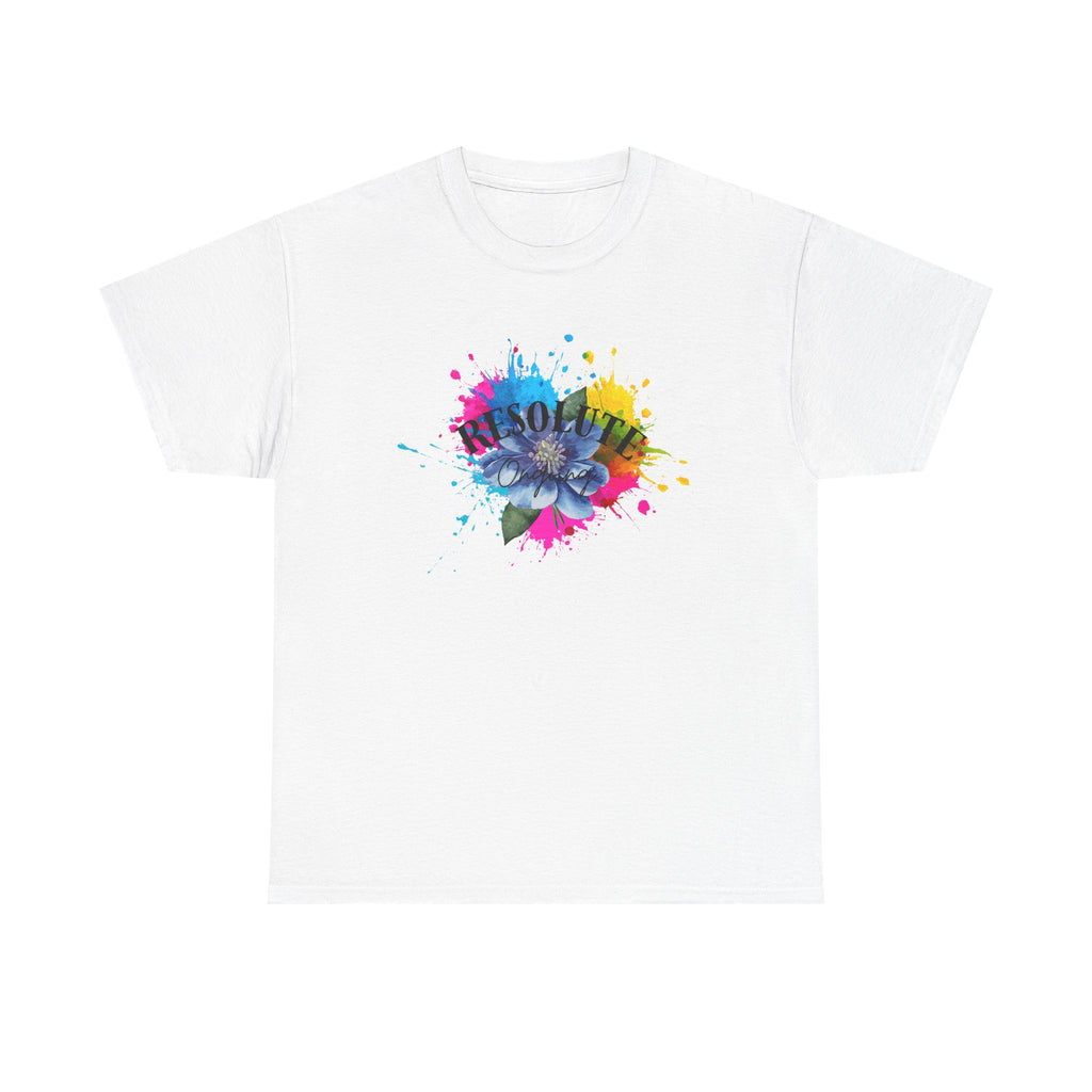 Fun Colourful Heart Unisex Tee - Resolute Ongoing- Bold Aesthetic T-shirt