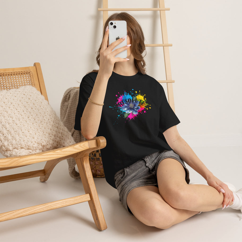 Fun Colourful Heart Unisex Tee - Resolute Ongoing- Bold Aesthetic T-shirt