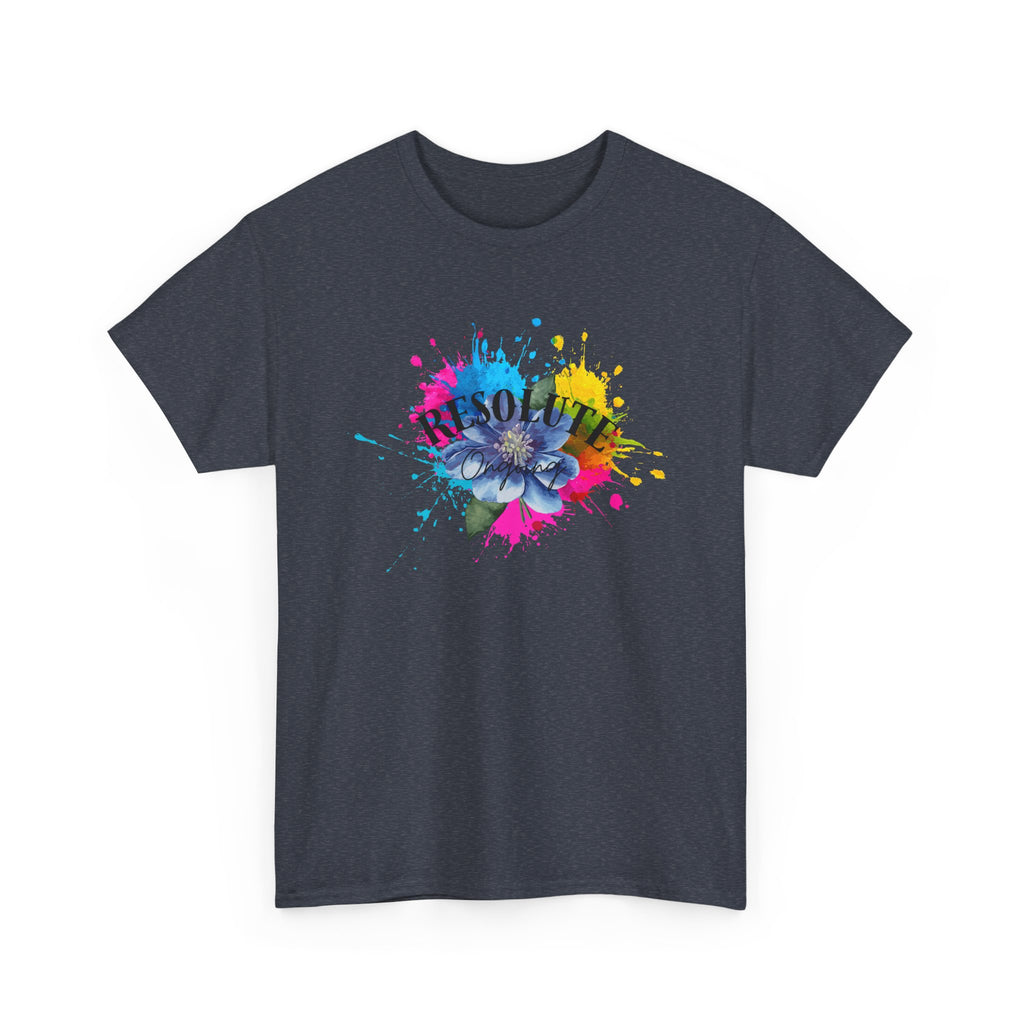 Fun Colourful Heart Unisex Tee - Resolute Ongoing- Bold Aesthetic T-shirt