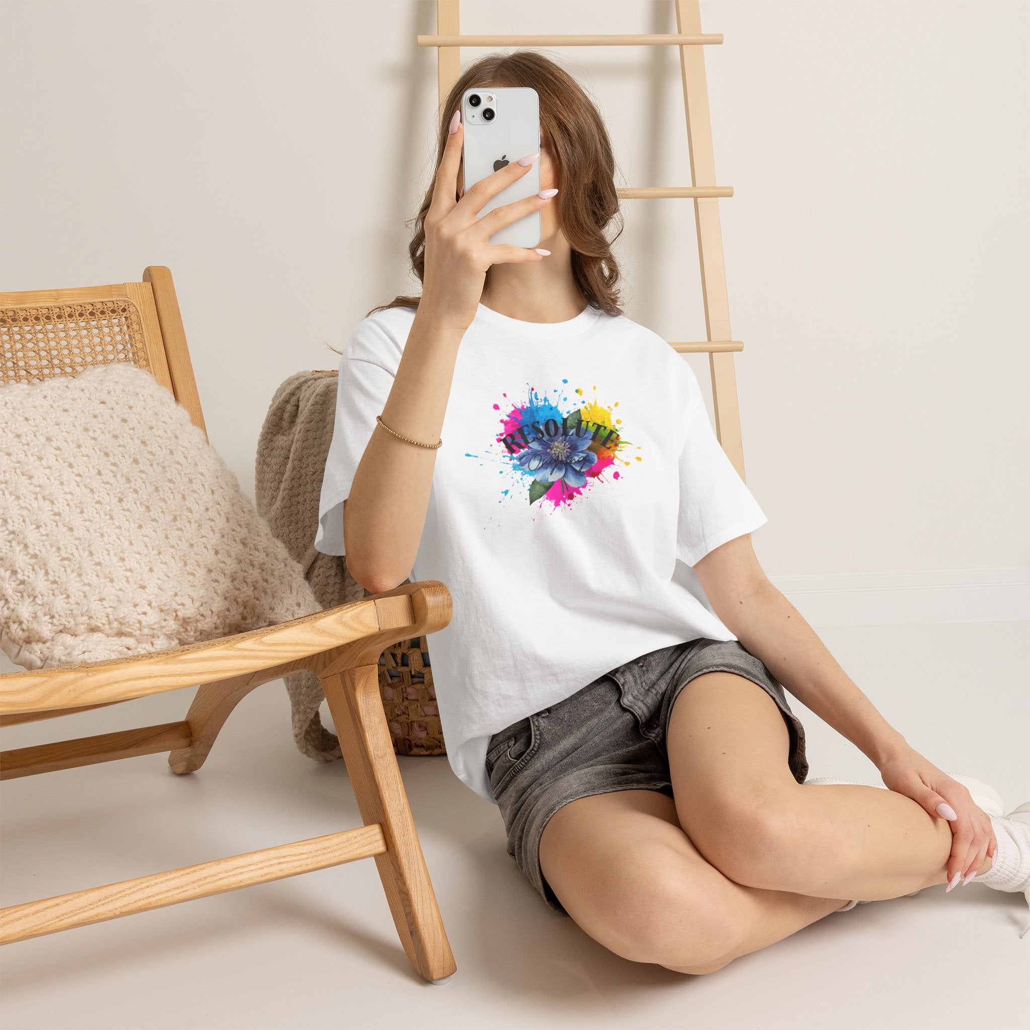 Fun Colourful Heart Unisex Tee - Resolute Ongoing- Bold Aesthetic T-shirt