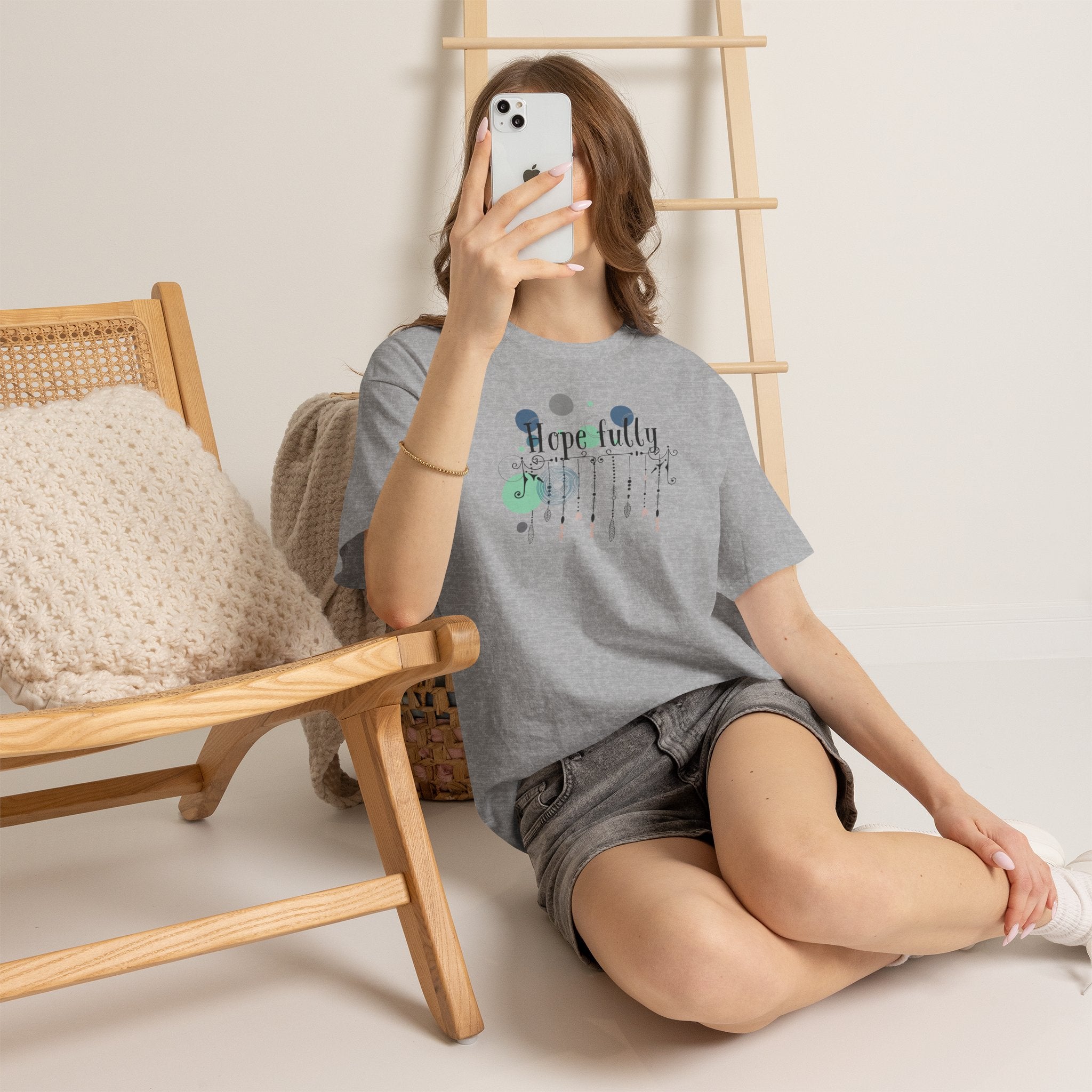 Dark Design Unisex Tee - Hope Fully - Fun Aesthetic T-shirt