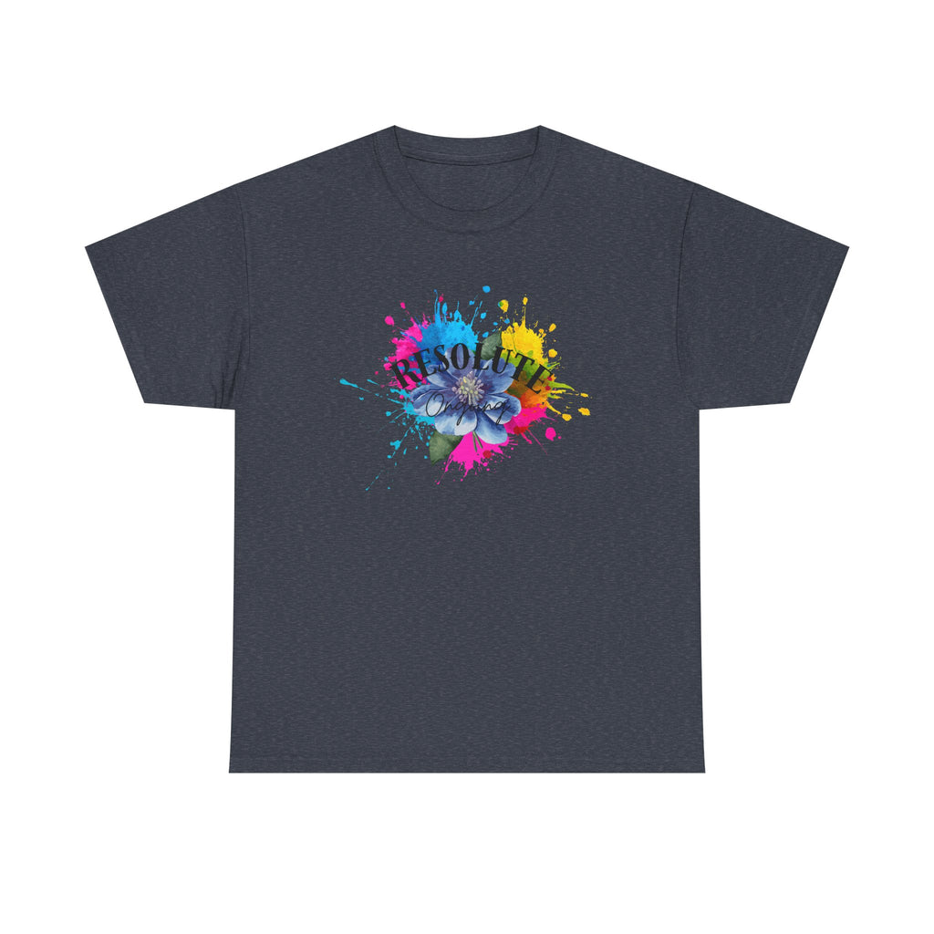 Fun Colourful Heart Unisex Tee - Resolute Ongoing- Bold Aesthetic T-shirt